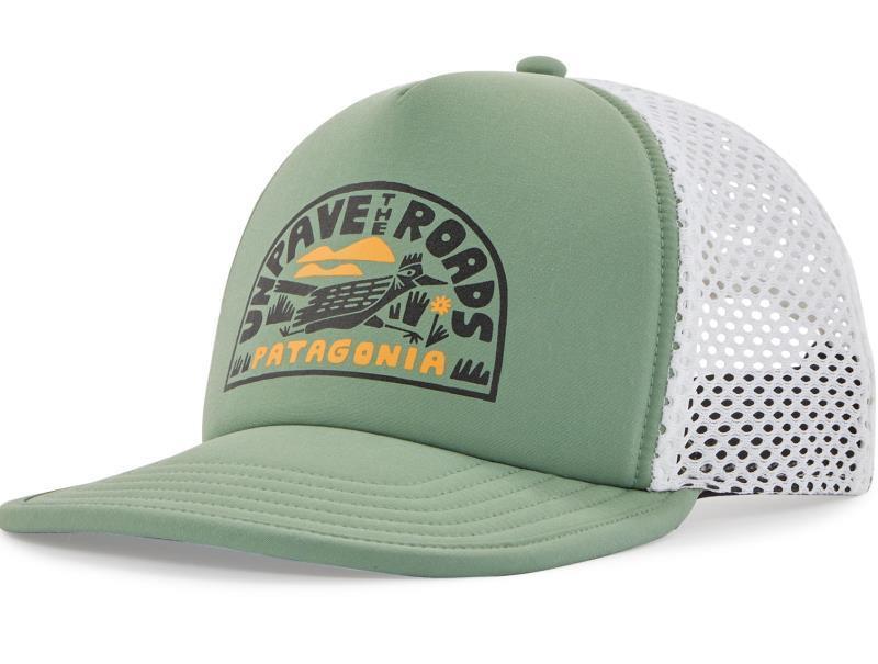 Duckbill Trucker Hat - Unpave the Roads / Sedge Green 1