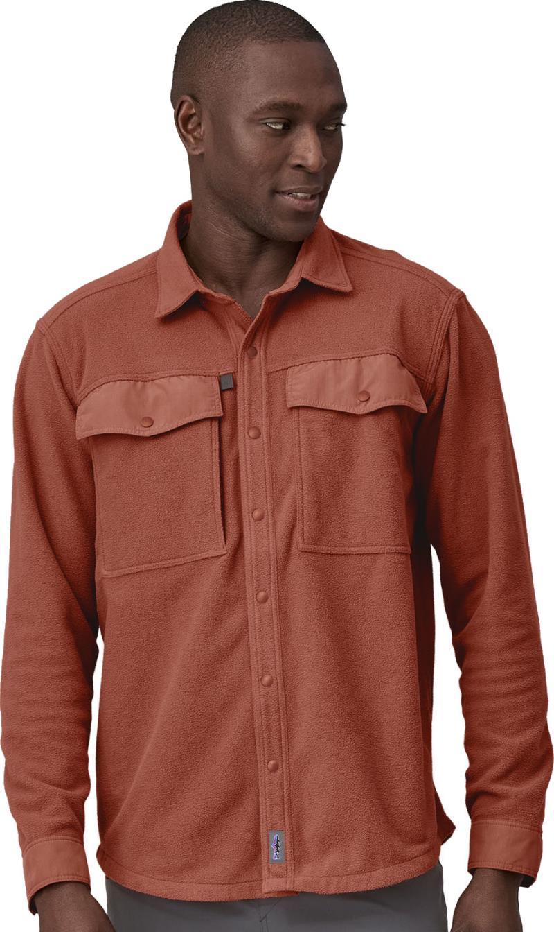 Early Rise Snap LS Shirt - Mens - burl red 1