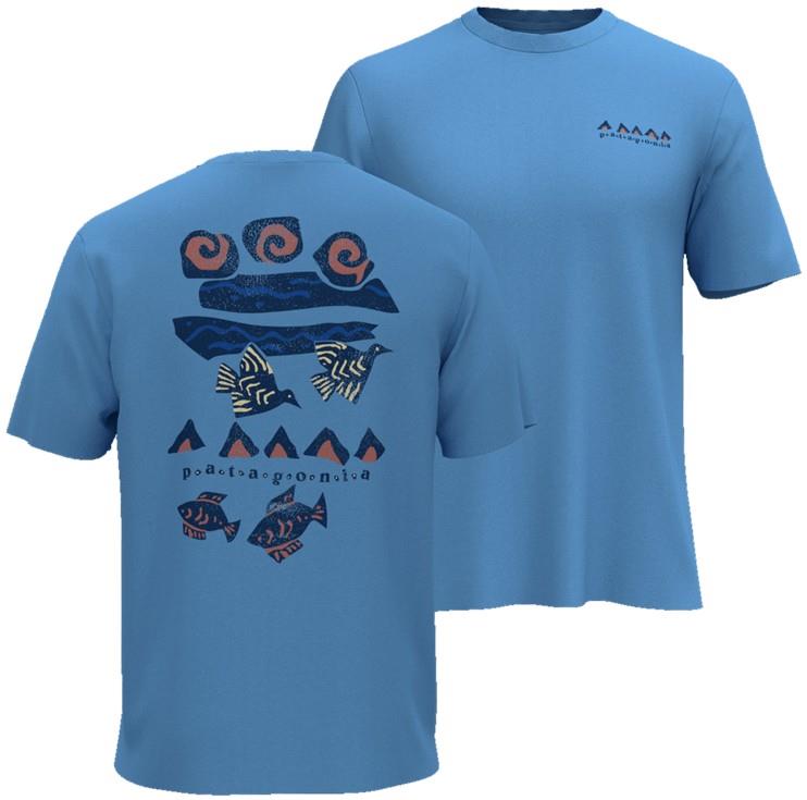 Ecotones T-Shirt - Mens - easy blue 1