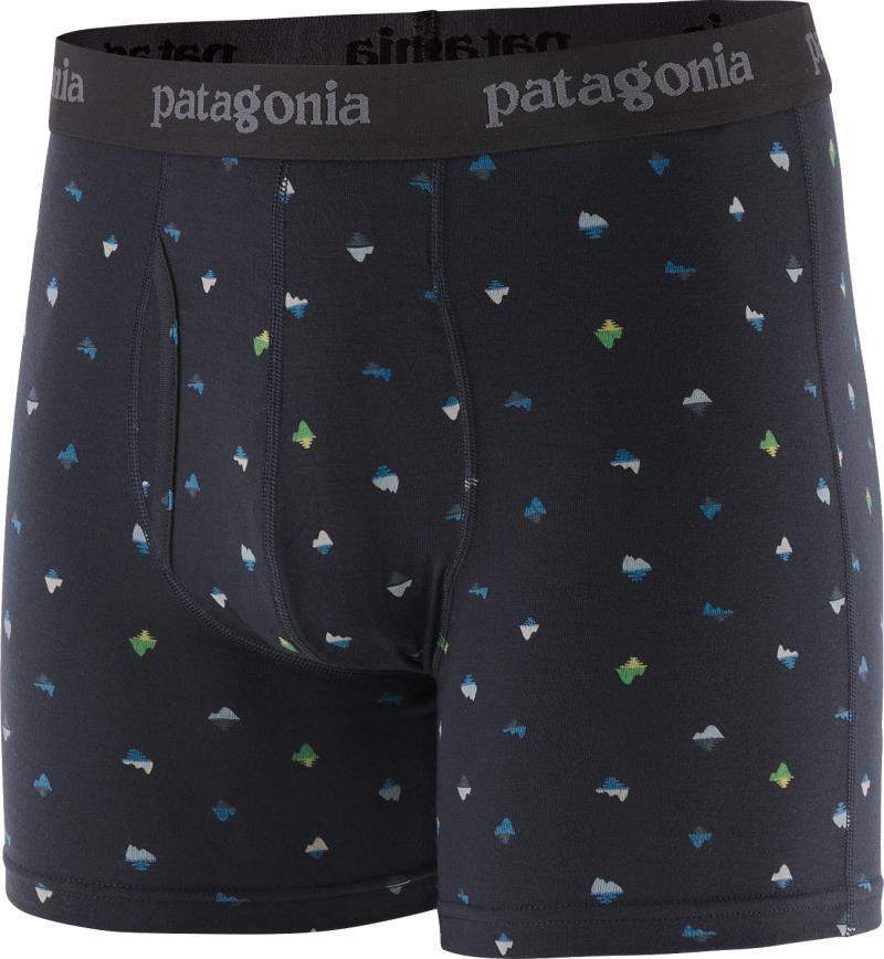 Essential Boxer Briefs, 3" Inseam - Mens - glasspine micro / ink black 1