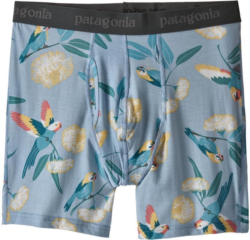 Essential Boxer Briefs, 6" Inseam - Mens - parrots / ghost purple 1