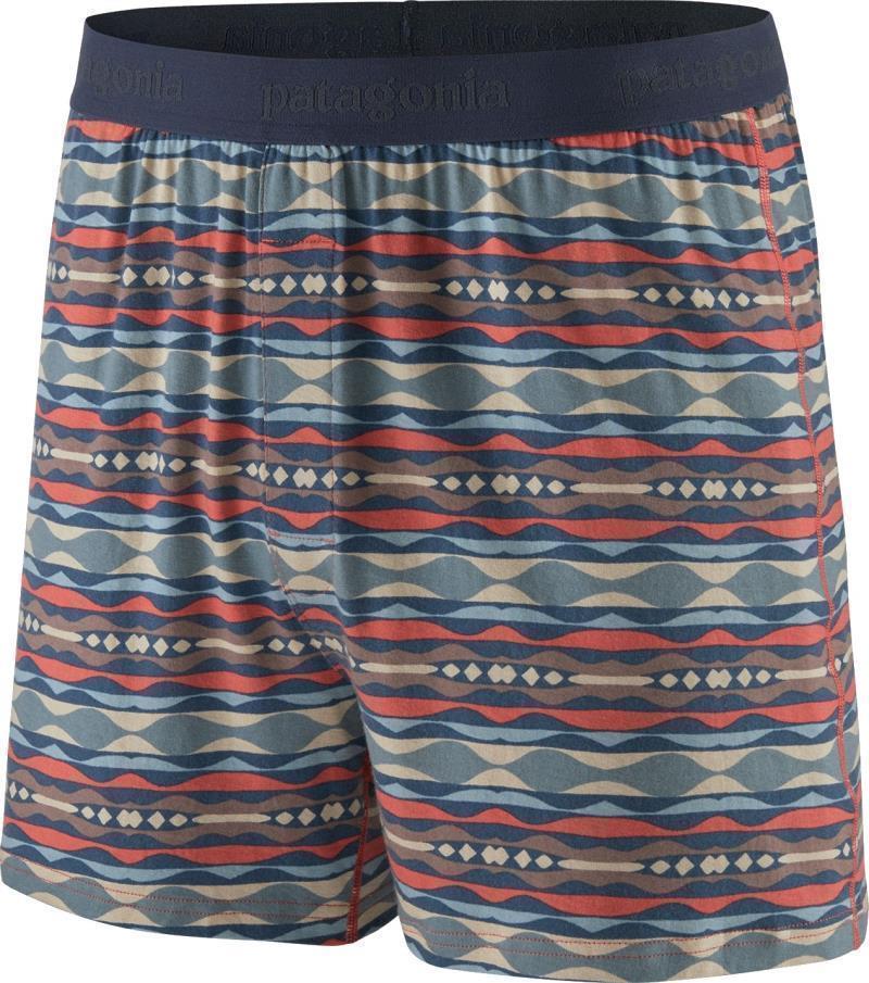 Essential Boxers - Mens - Coast Highway Multi / Sumac Red 1