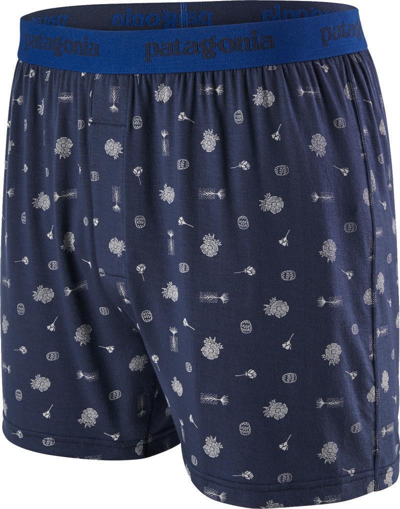 Essential Boxers - Mens - Fire Floral / New Navy 1