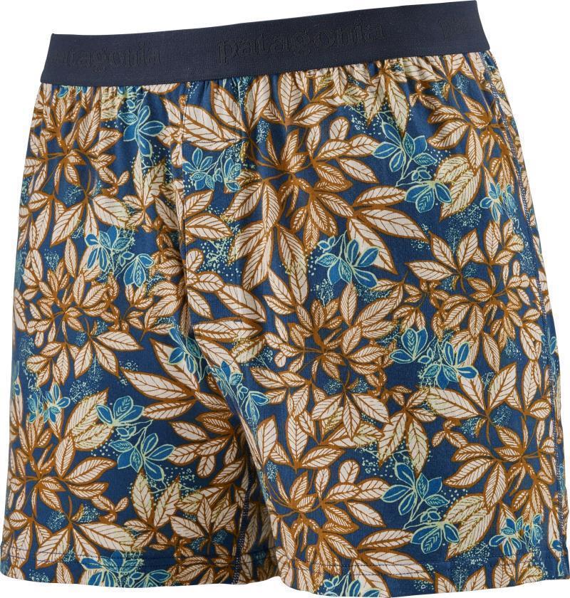 Essential Boxers - Mens - Hevea Leaves / Superior Blue 1