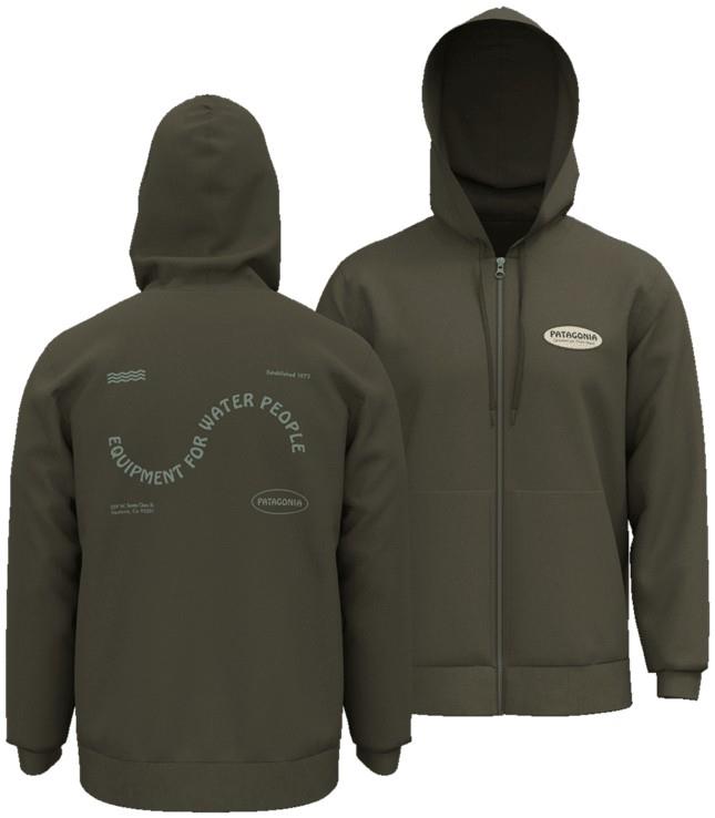 Findiver Patch Daily Full Zip Hoody - Mens - basin green 1