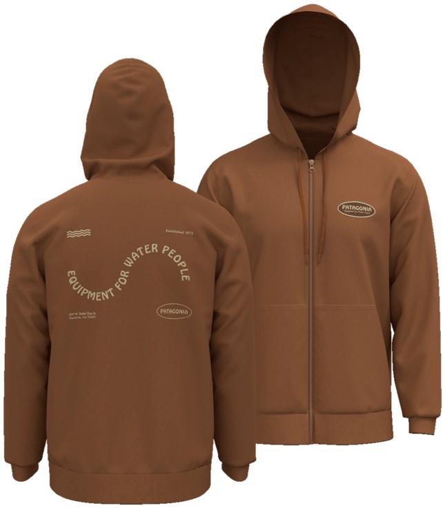 Findiver Patch Daily Full Zip Hoody - Mens - earthworm brown 1