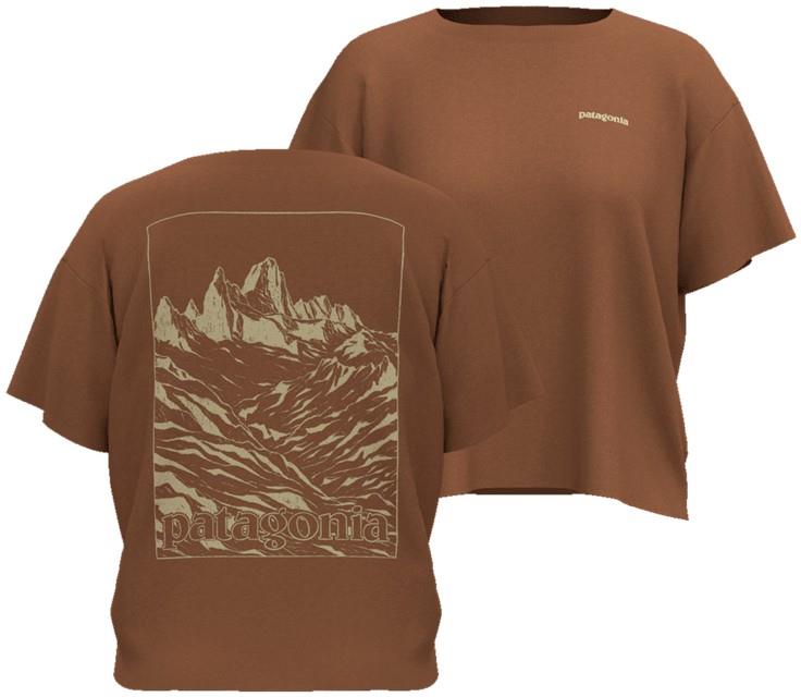 Fitz Roy Approach Easy-Cut Tee - Womens - earthworm brown 1