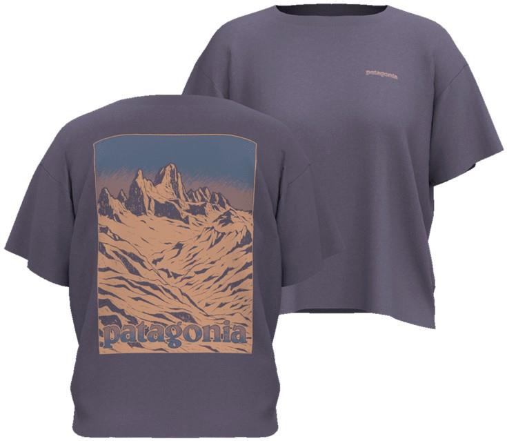 Fitz Roy Approach Easy-Cut Tee - Womens - puddle purple 1