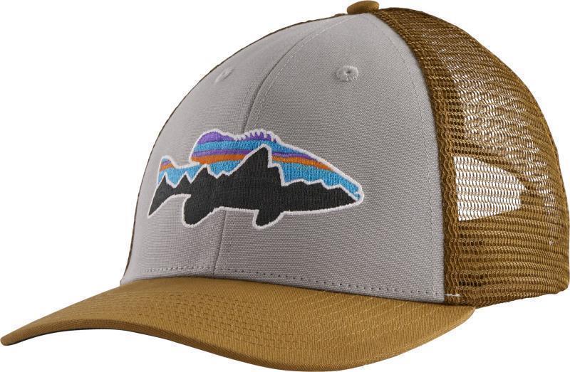 Fitz Roy Fish LoPro Trucker Hat - salt grey w/fitz roy smallmouth 1