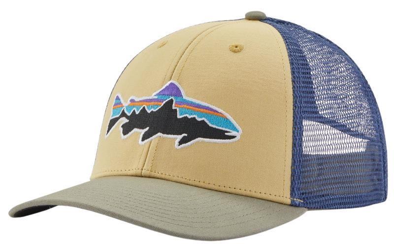 Fitz Roy Fish LoPro Trucker Hat - sespe tan w/fitz roy trout 1