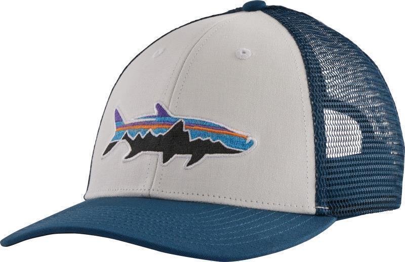 Fitz Roy Fish LoPro Trucker Hat - white w/fitz roy tarpon 1