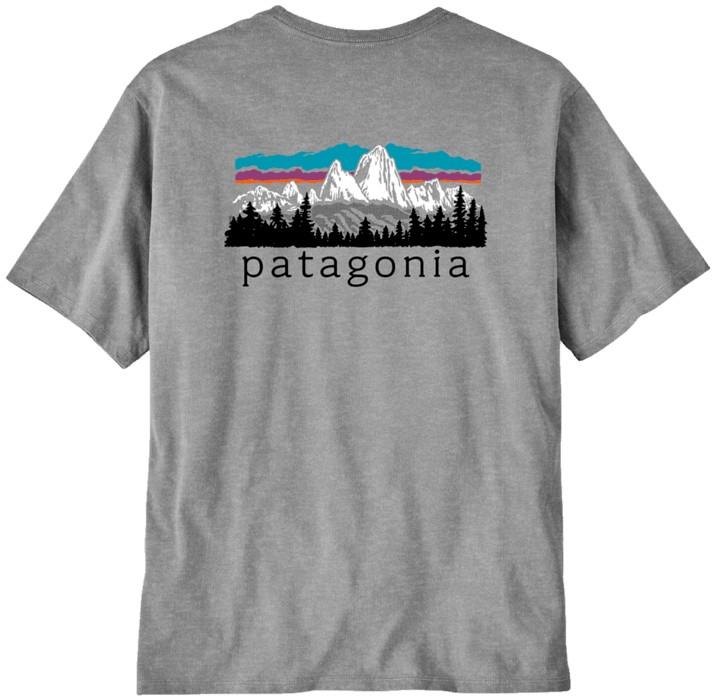 Fitz Roy Foothills T-Shirt - Mens - salt grey 1