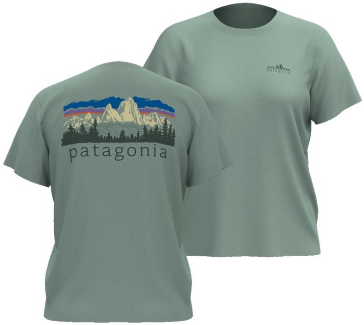Fitz Roy Foothills Tee - Womens - mixed green 1