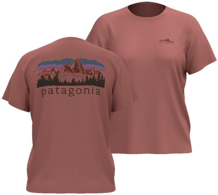 Fitz Roy Foothills Tee - Womens - pink ground 1