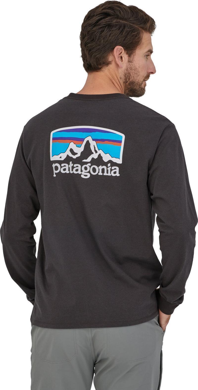 Fitz Roy Horizons Responsibili-Tee LS - Mens - basalt brown 1