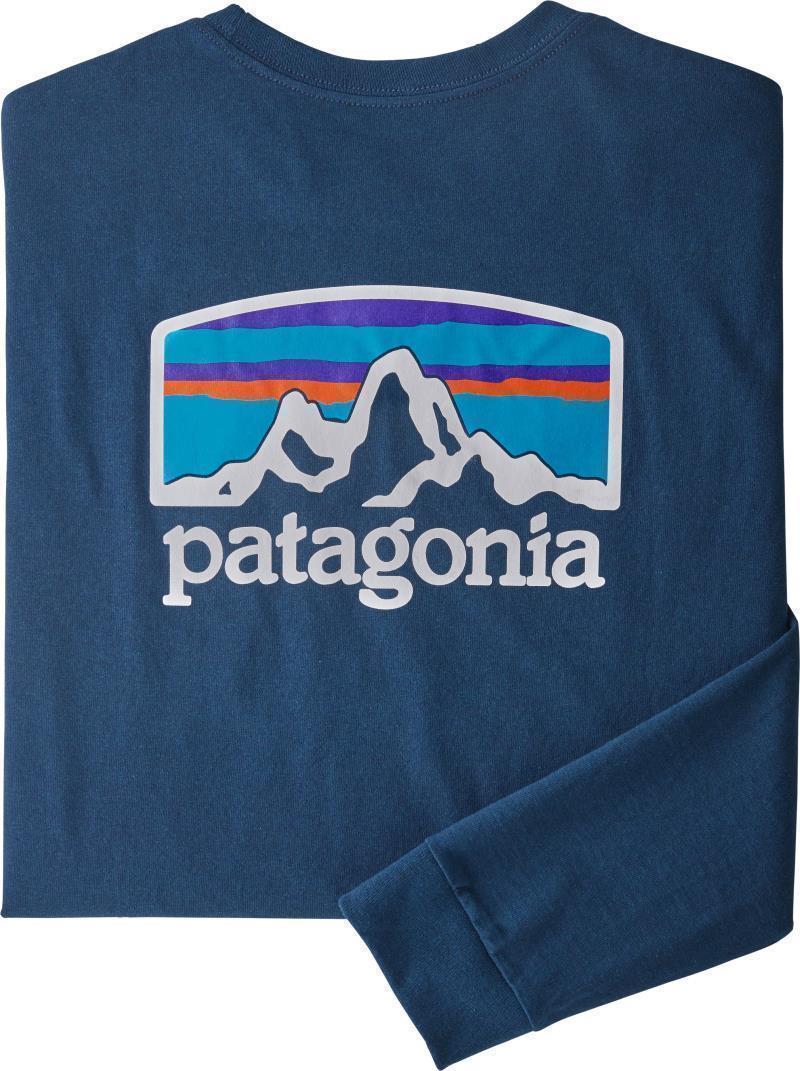 Fitz Roy Horizons Responsibili-Tee LS - Mens - crater blue 1