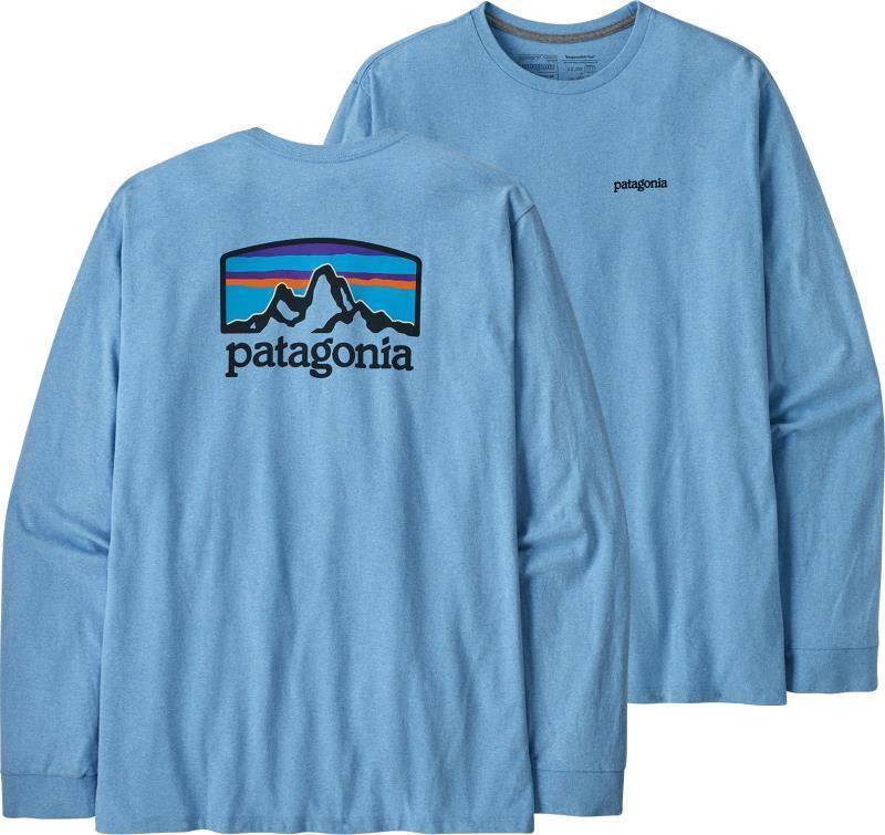 Fitz Roy Horizons Responsibili-Tee LS - Mens - lago blue 1