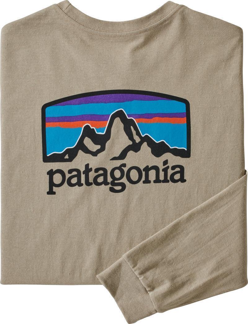 Fitz Roy Horizons Responsibili-Tee LS - Mens - pumice 1