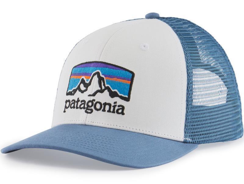 Fitz Roy Horizons Trucker Hat - White w/Pigeon Blue 1