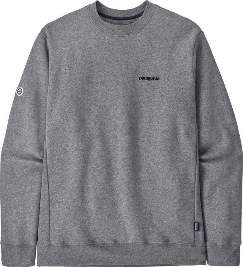 Fitz Roy Icon Uprisal Crew Sweatshirt - Unisex - Gravel Heather 1