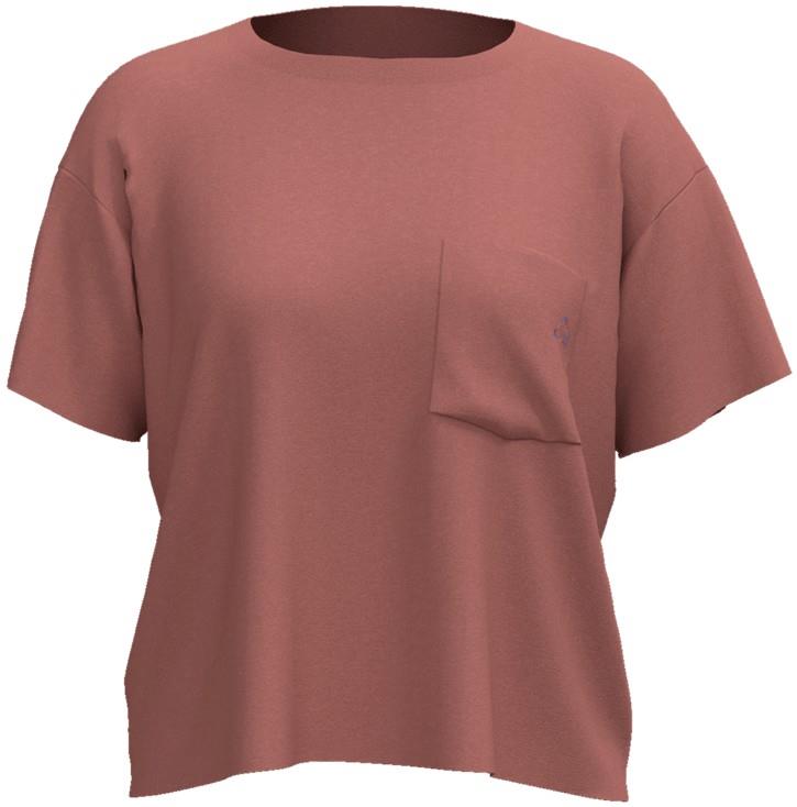 Fitz Roy Massif Easy-Cut Pocket Tee - Womens - pink ground 1
