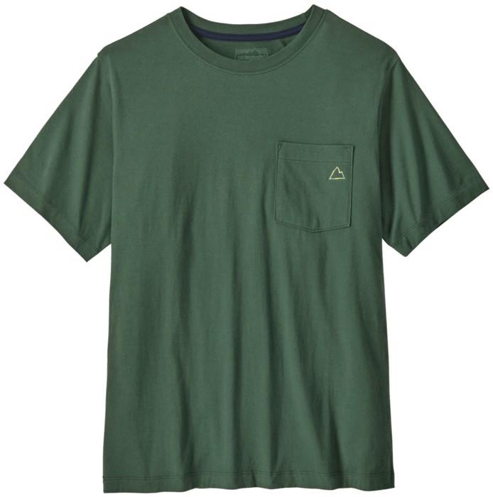 Fitz Roy Massif Pocket SS Tee - Mens - canopy green 1