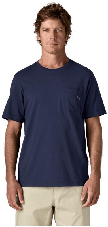 Fitz Roy Massif Pocket SS Tee - Mens - new navy 1