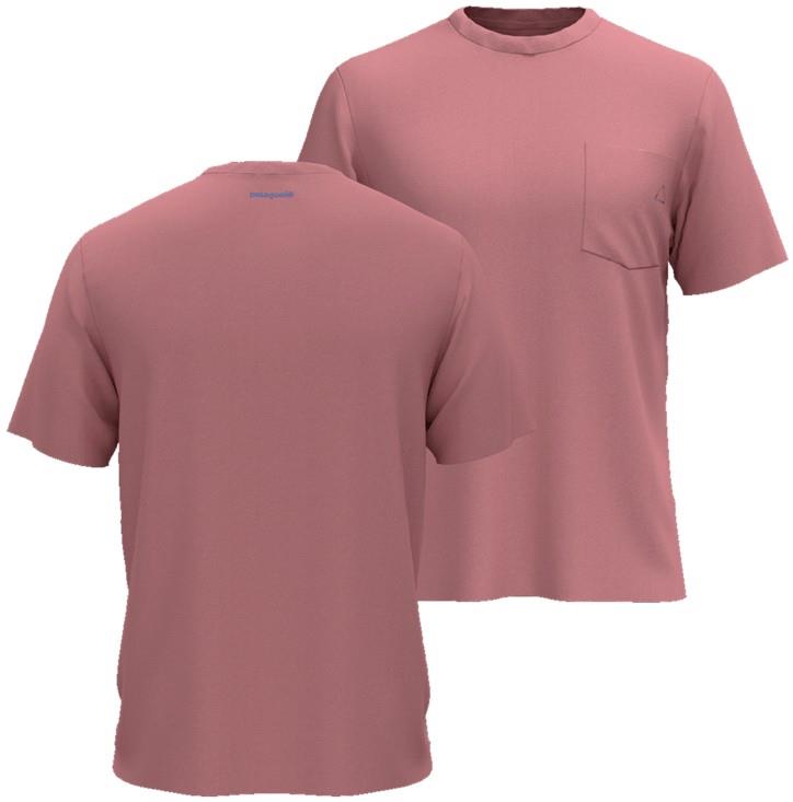 Fitz Roy Massif Pocket SS Tee - Mens - spoonbill pink 1