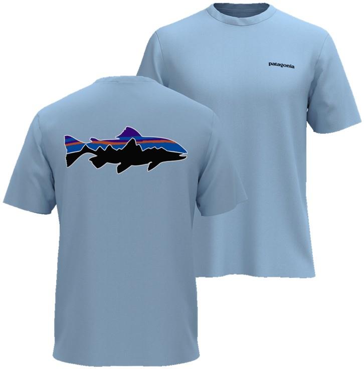 Fitz Roy Trout T-Shirt - Mens - blue atmosphere 1