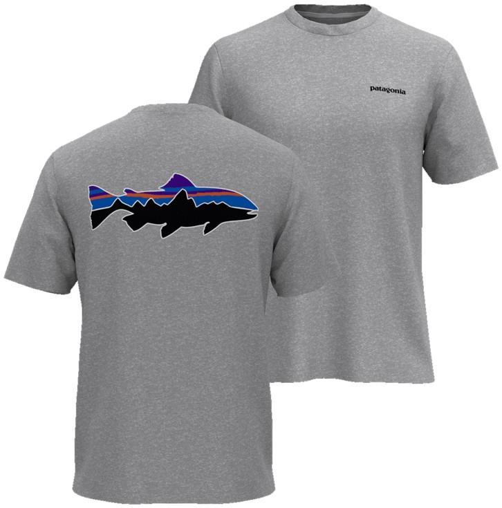 Fitz Roy Trout T-Shirt - Mens - salt grey 1