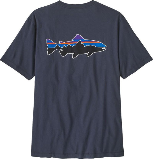 Fitz Roy Trout T-Shirt - Mens - smolder blue 1