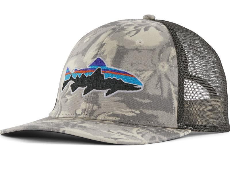 Fitz Roy Trout Trucker Hat - Cliffs and Waves / Natural 1