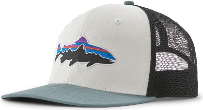 Fitz Roy Trout Trucker Hat - white w/blue sage 1