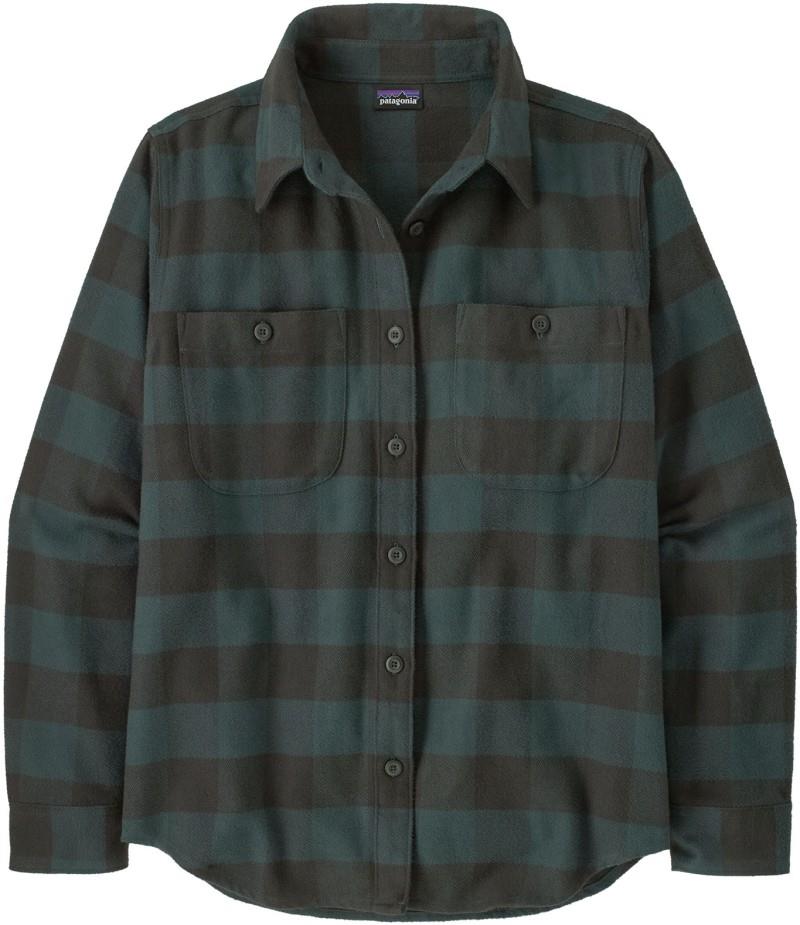 Fjord Flannel LS Shirt - Womens - buffalo check / old growth green 1