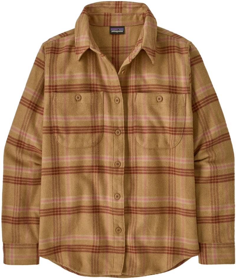 Fjord Flannel LS Shirt - Womens - old spruce / nest brown 1