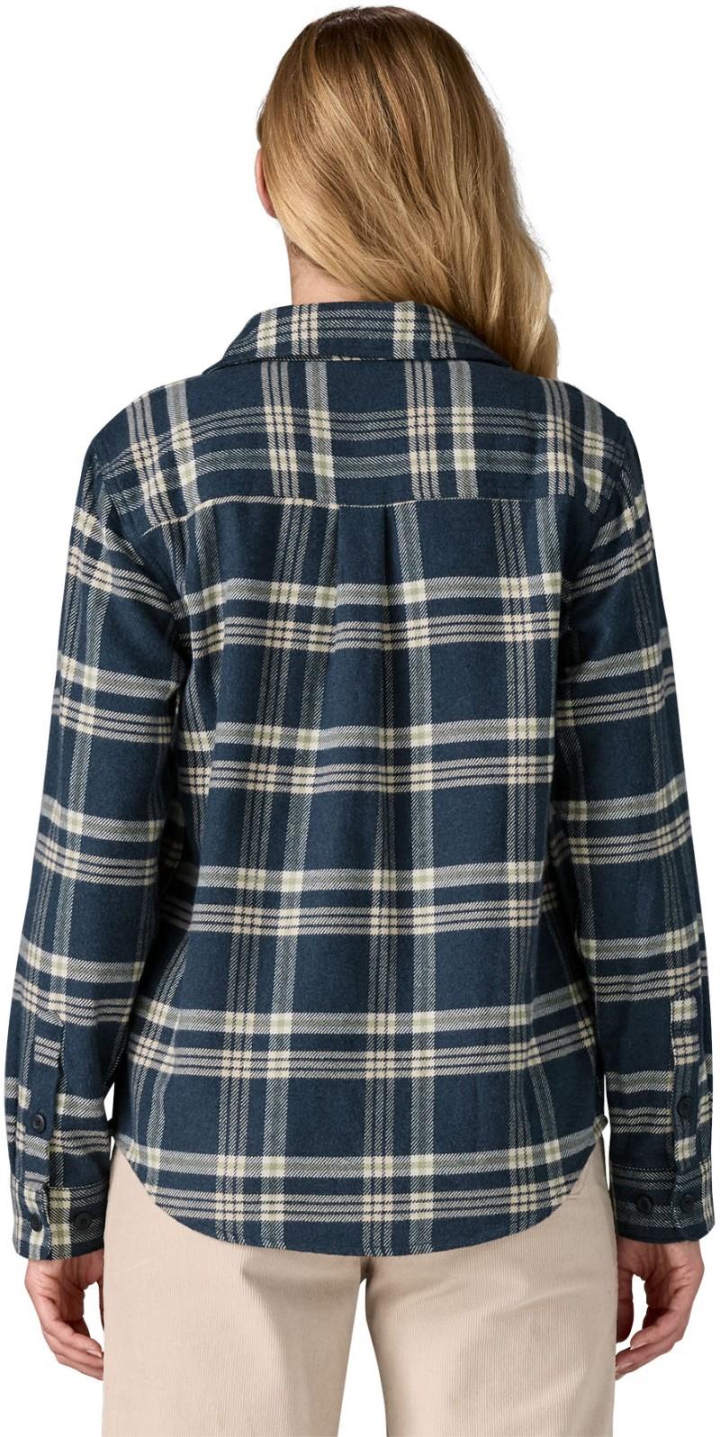 Fjord Flannel LS Shirt - Womens - old spruce / sunken blue 1