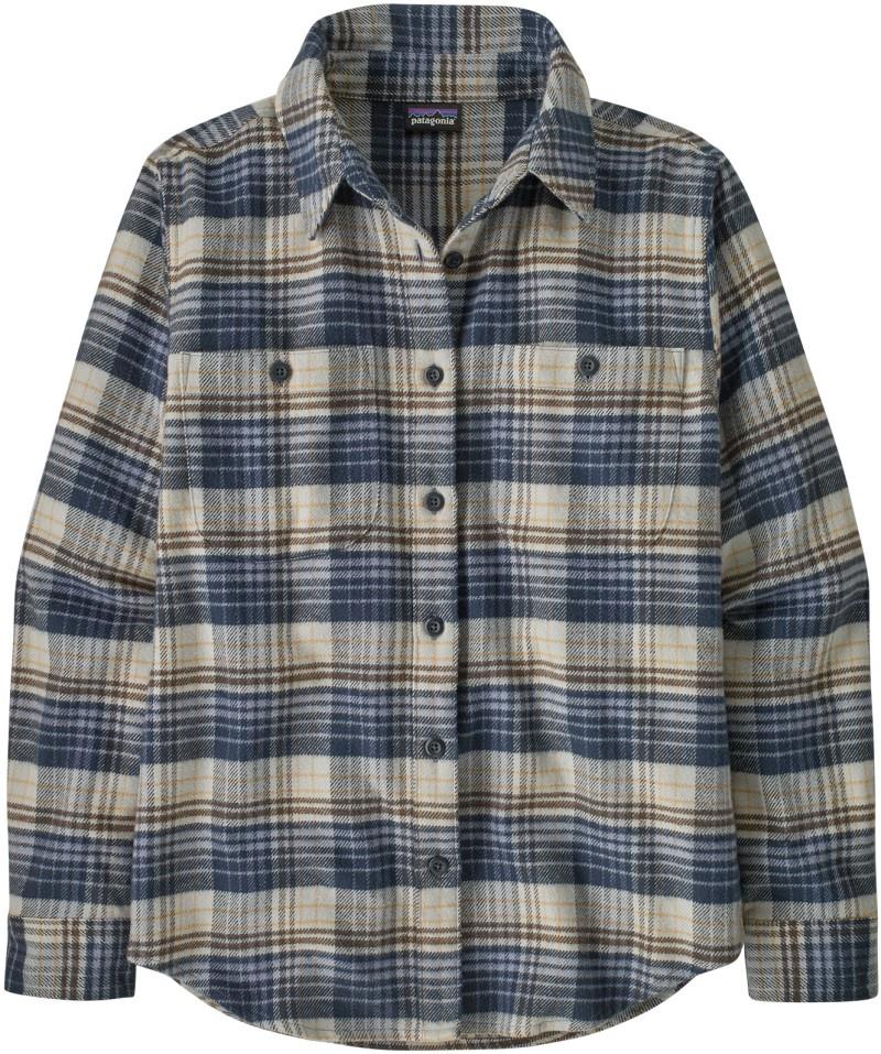 Fjord Flannel LS Shirt - Womens - river plaid / barnacle blue 1