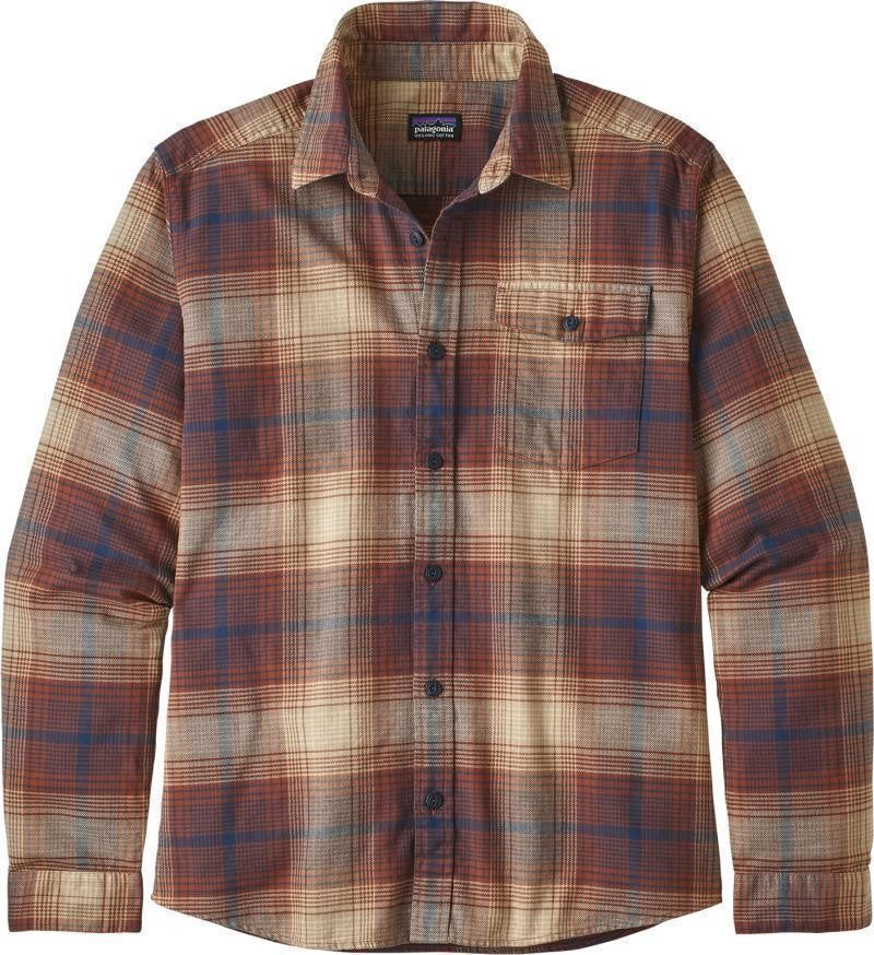 Fjord Flannel Lightweight LS Shirt - Mens - canopy / sisu brown 1