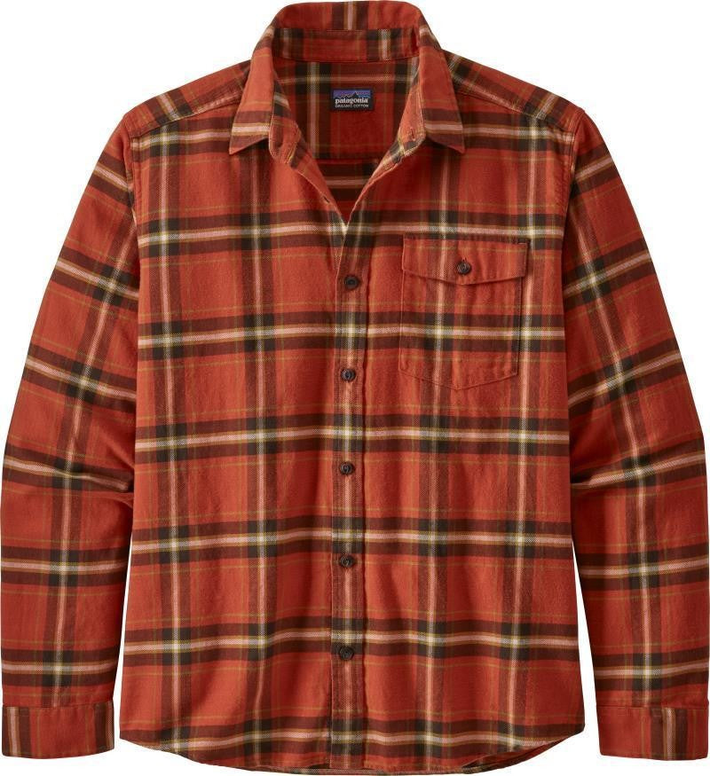 Fjord Flannel Lightweight LS Shirt - Mens - lawrence / hot ember 1