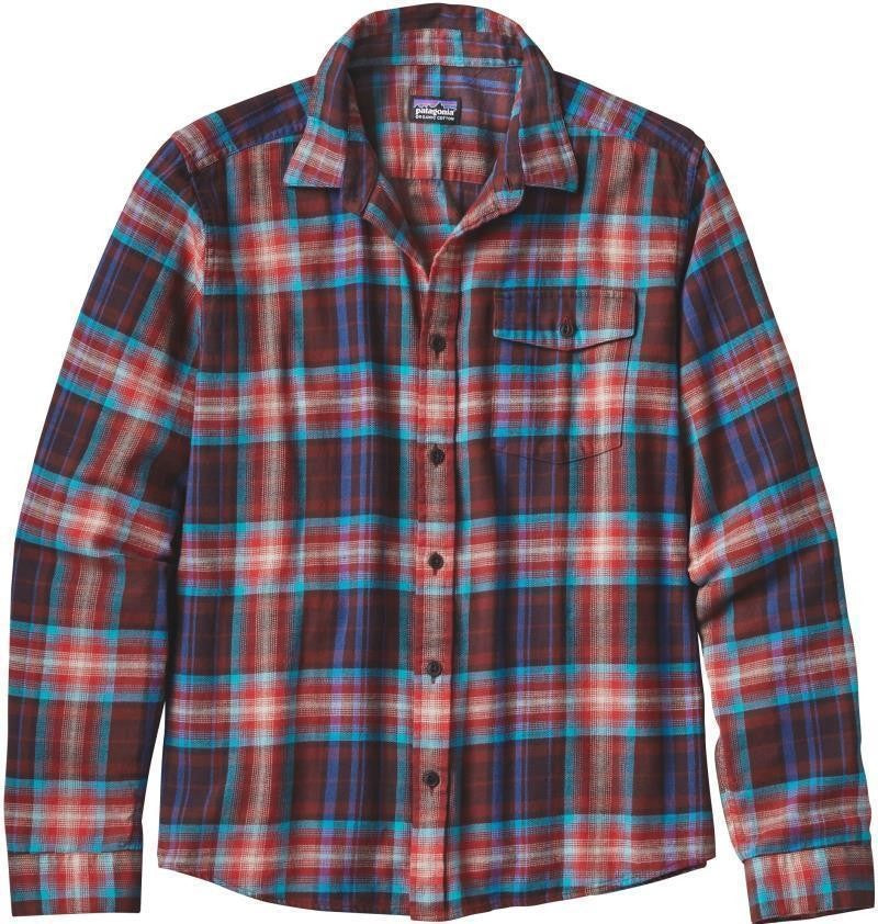 Fjord Flannel Lightweight LS Shirt - Mens - rootsy / cinder red 1