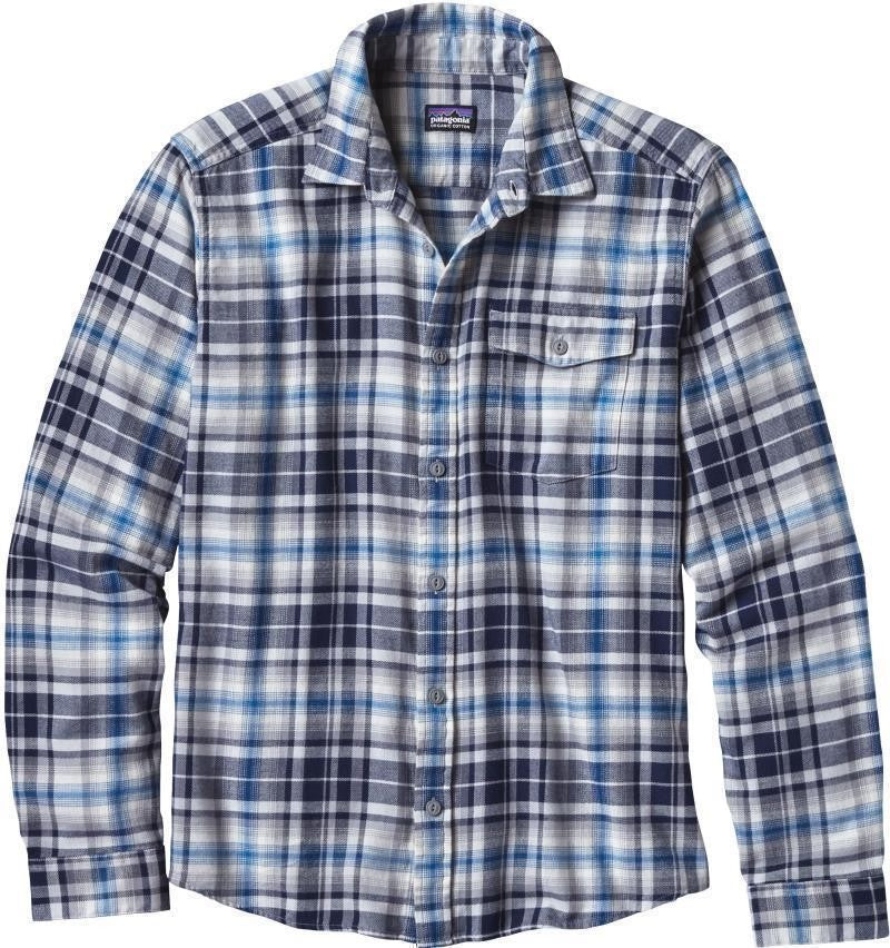 Fjord Flannel Lightweight LS Shirt - Mens - rootsy / navy blue 1