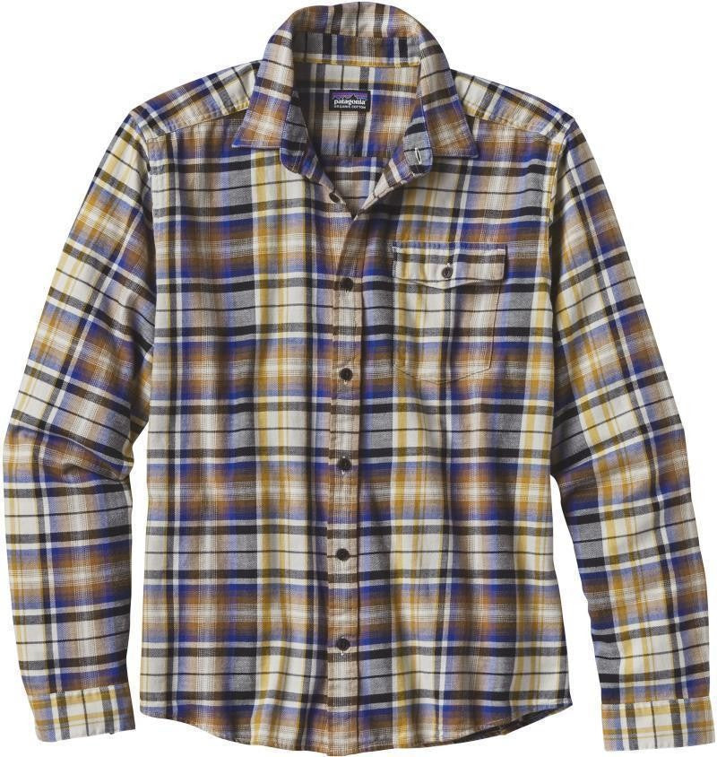 Fjord Flannel Lightweight LS Shirt - Mens - rootsy / toasted white 1