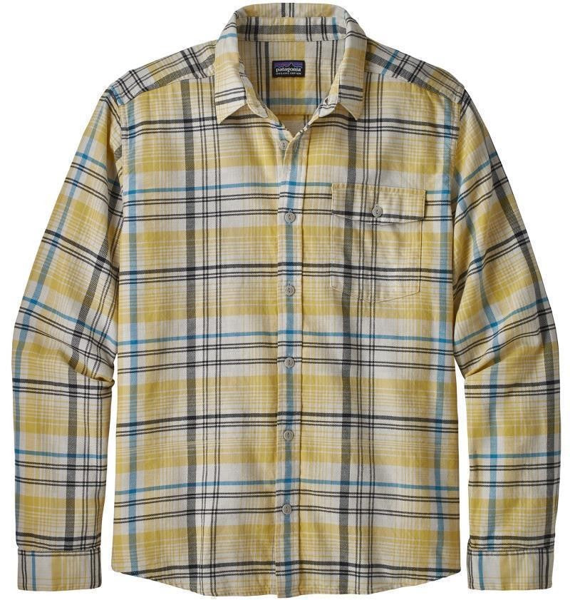 Fjord Flannel Lightweight LS Shirt - Mens - turf / surfboard yellow 1