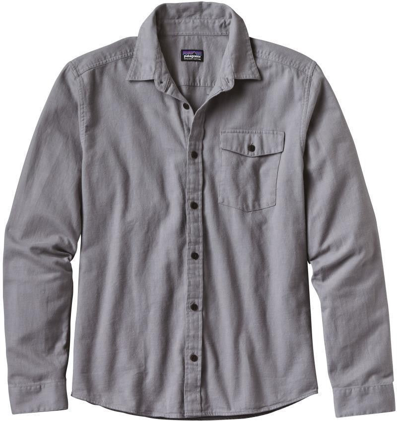 Fjord Flannel Lightweight LS Shirt - Mens - whole weave / feather grey 1