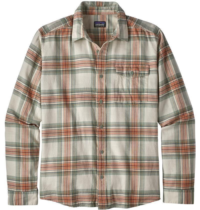 Fjord Flannel Lightweight LS Shirt - Mens - whyte / celadon 1