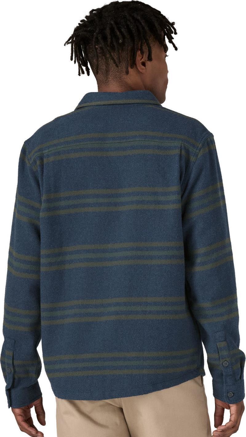 Fjord Flannel Shirt - Mens - Treelined / Smolder Blue 3