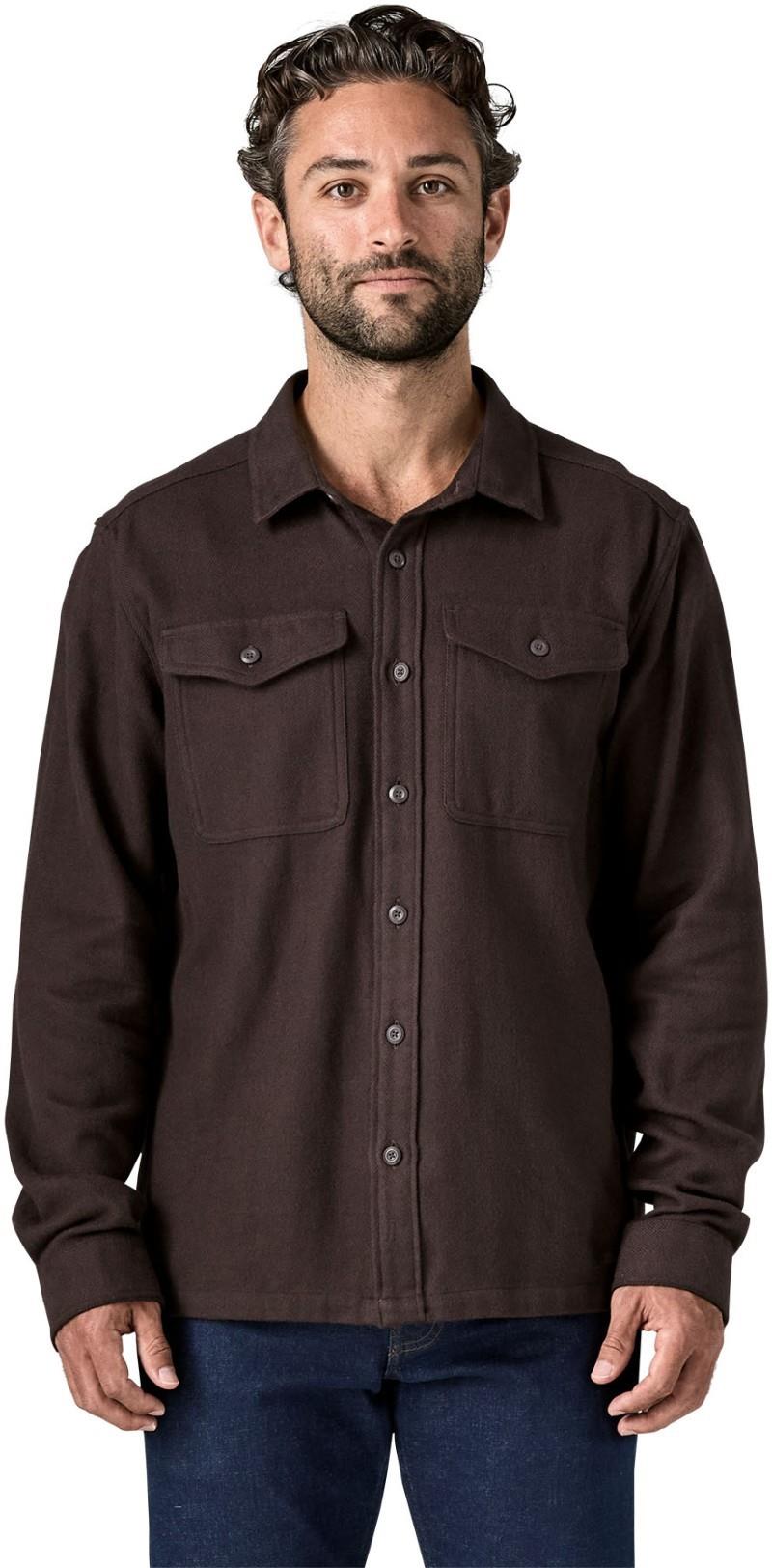Fjord Flannel Shirt - Mens - mirror weave / den brown 1