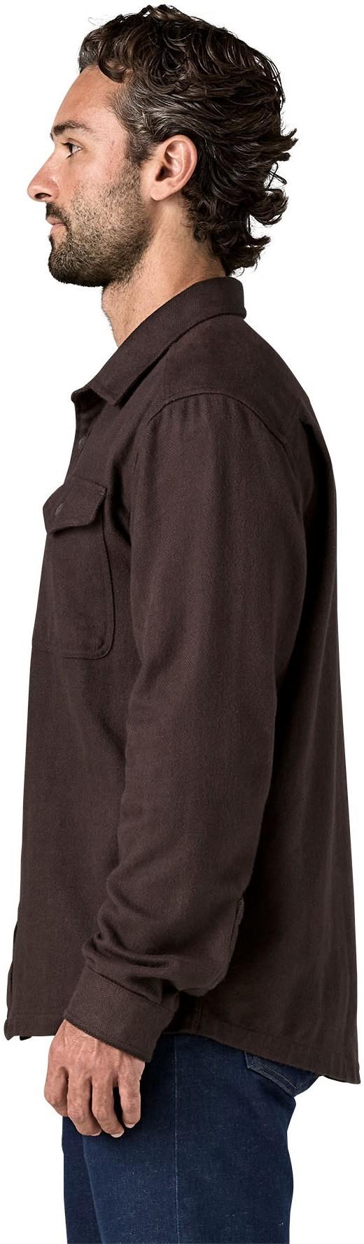 Fjord Flannel Shirt - Mens - mirror weave / den brown 1