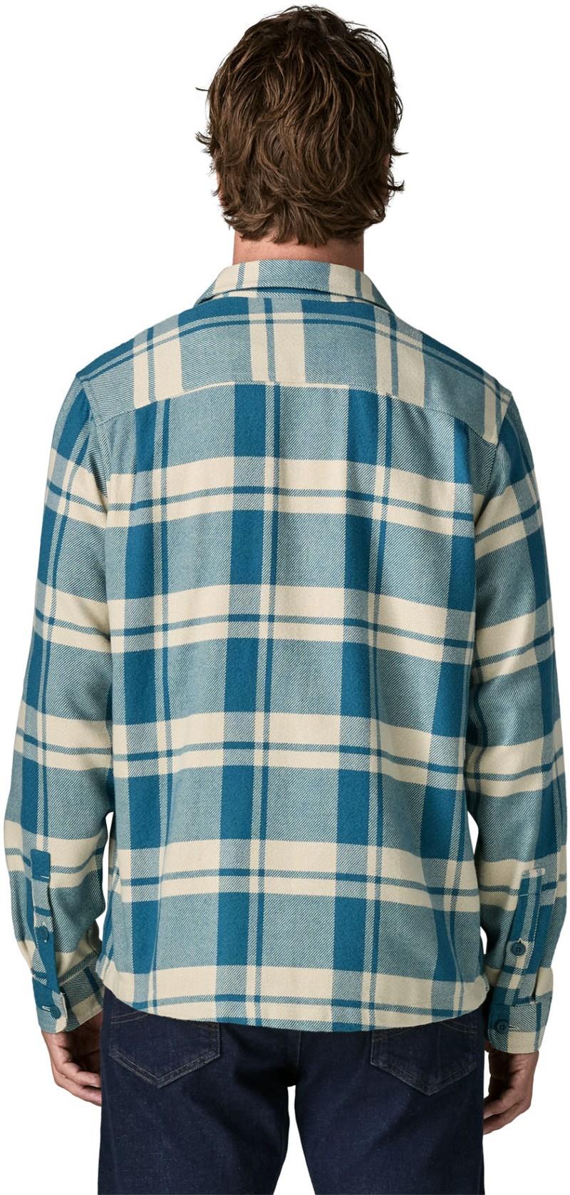 Fjord Flannel Shirt - Mens - powder / glacial blue 1