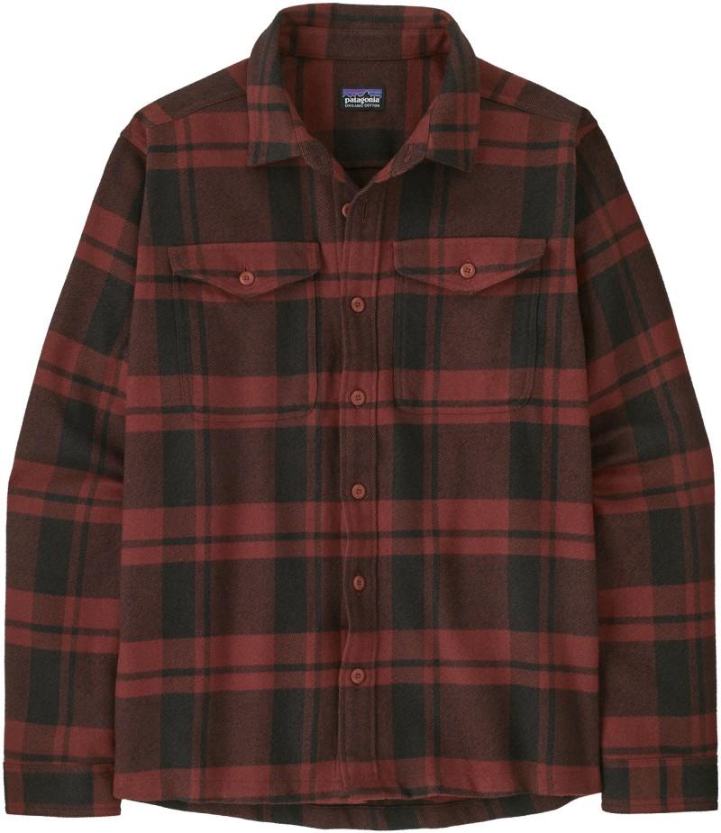 Fjord Flannel Shirt - Mens - powder / rusty red 1